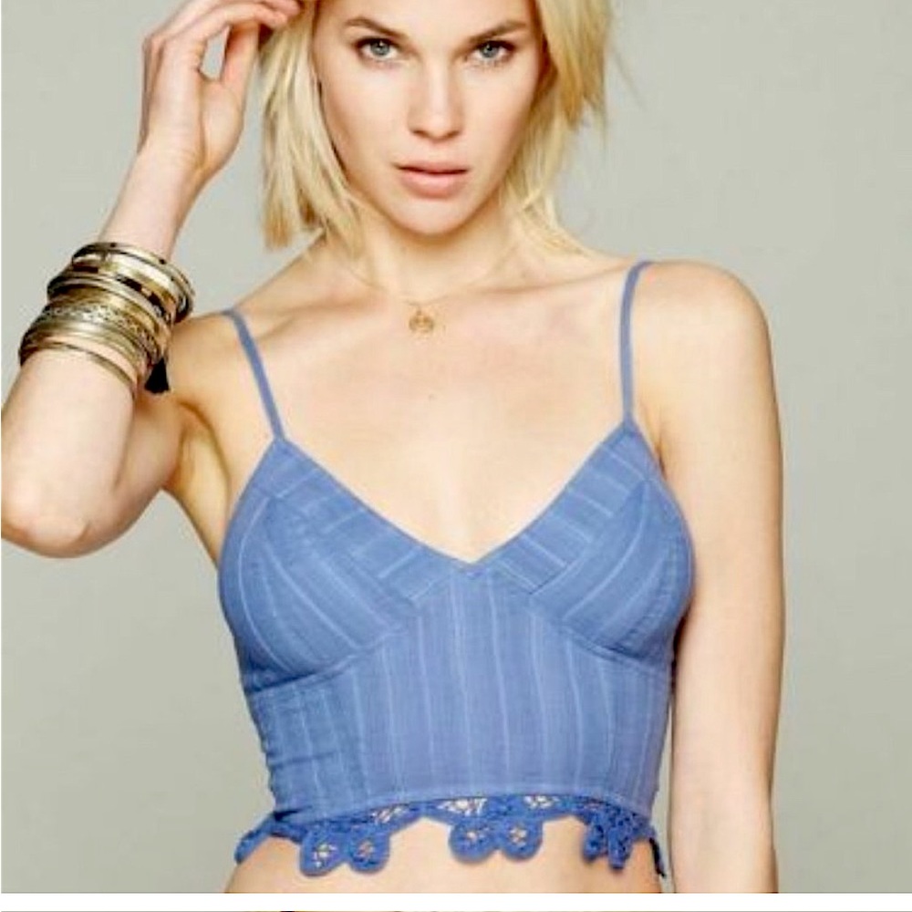 Free People FP One Battenburg Bralette Crop Top S
